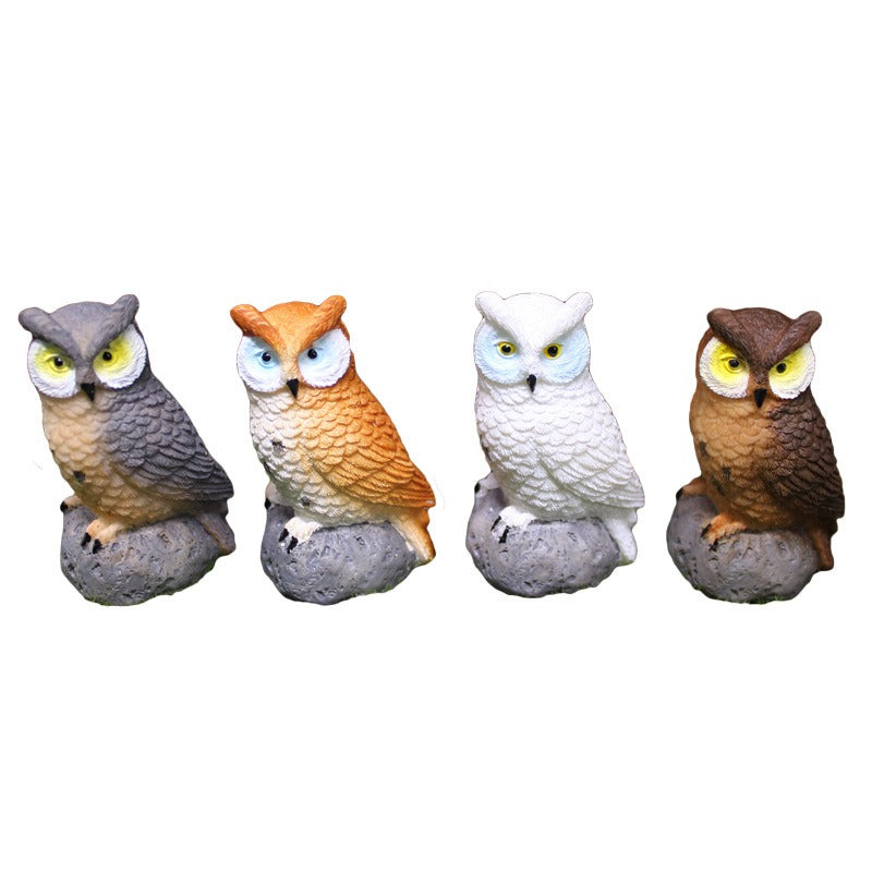Resin Owl Figurines for Fairy Gardens & Moss Scenes