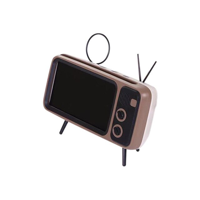 Retro TV Phone Stand: Hands-Free Viewing at Your Desk