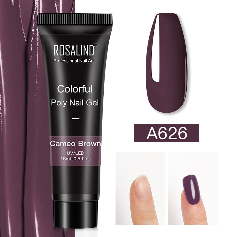 Glitter Poly Nail Gel Extensions for Salon-Style Sparkle