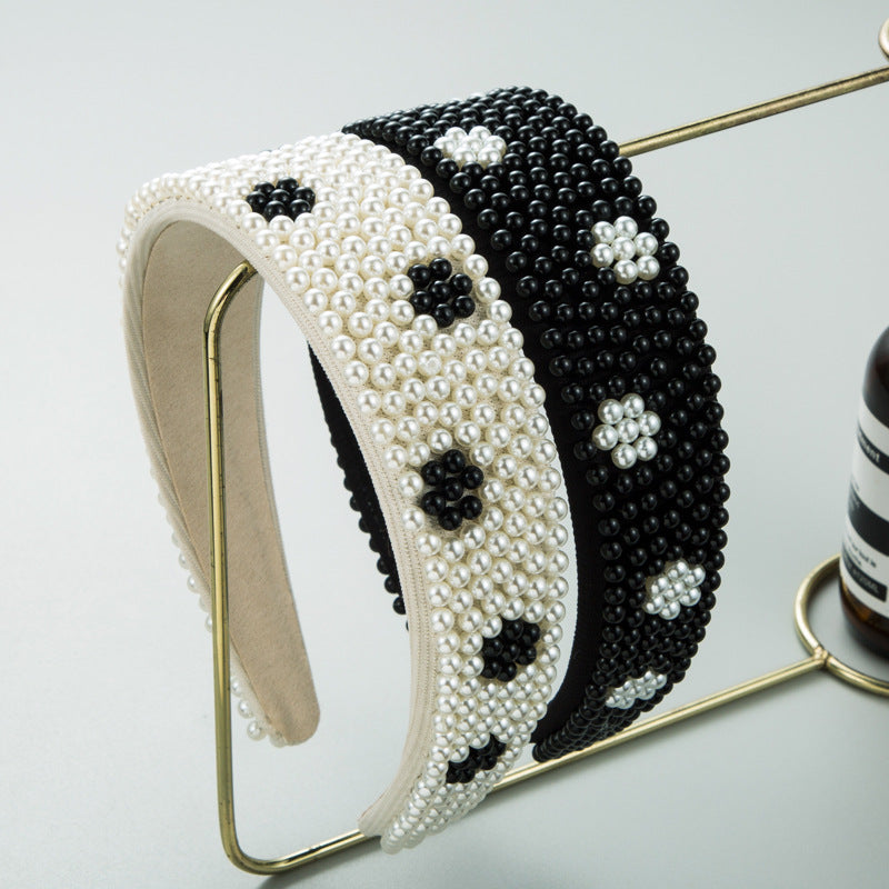 Pearl Headband – Wide Padded Statement Hair Accessory