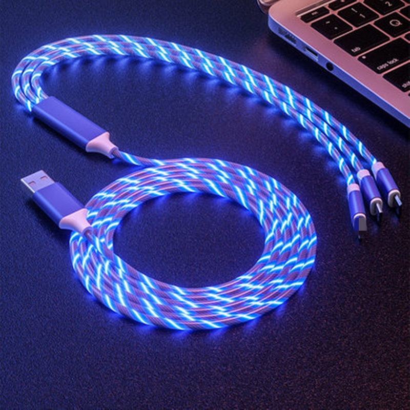 Light Up 3-in-1 Charging Cable for Multiple Devices