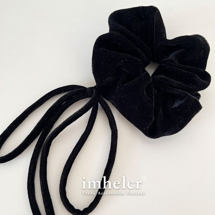 Large Velvet Bow Hair Tie for Vintage Everyday Style