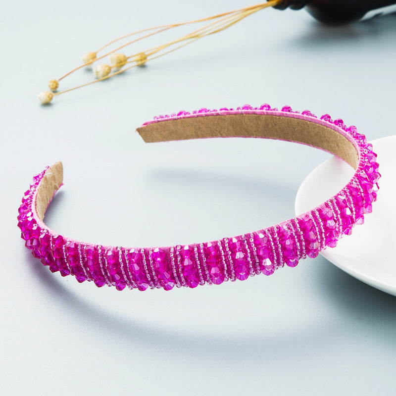 Beaded Headband for Colorful Statement Hair Styling