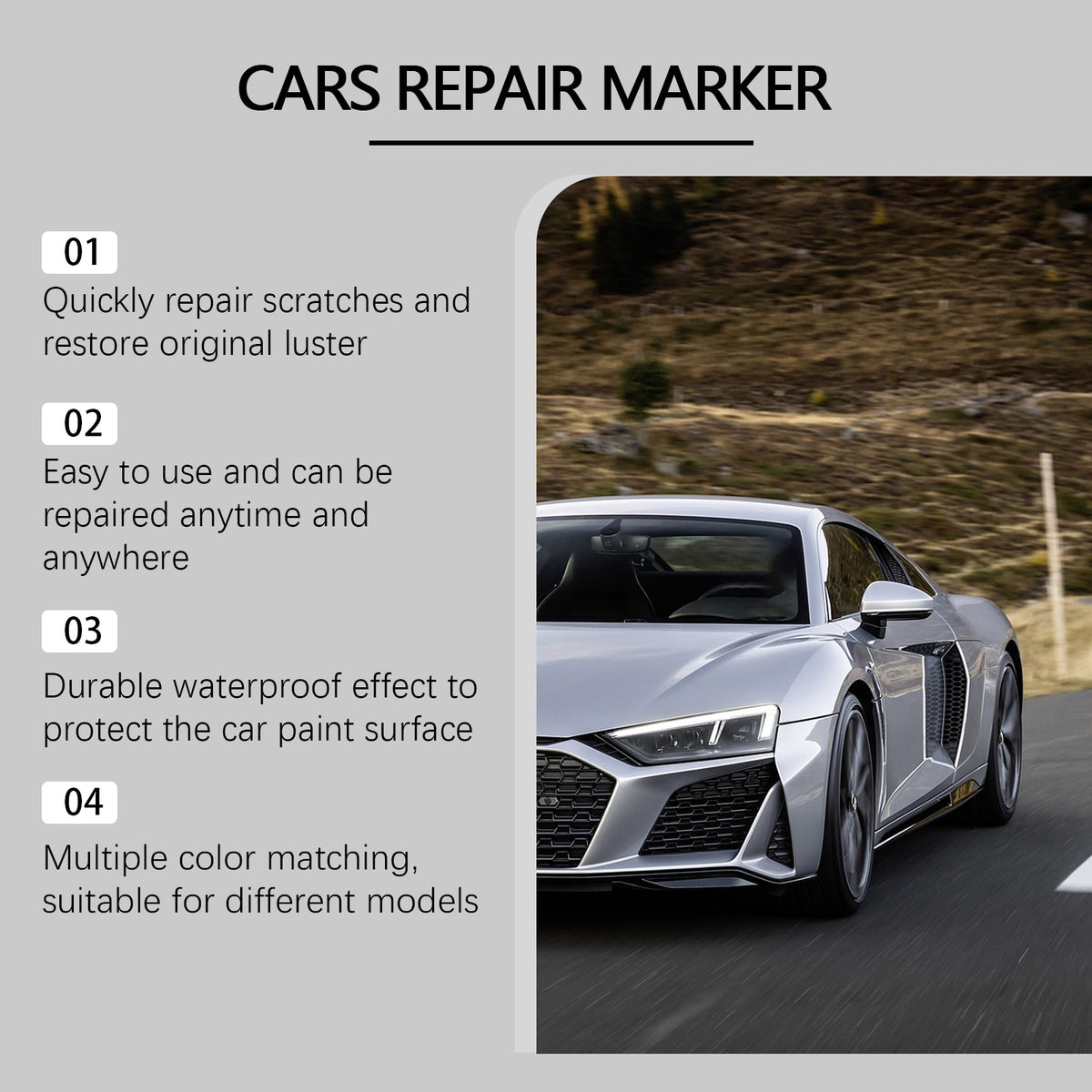 Car Scratch Repair Pen Set for Quick Paint Touch-Ups