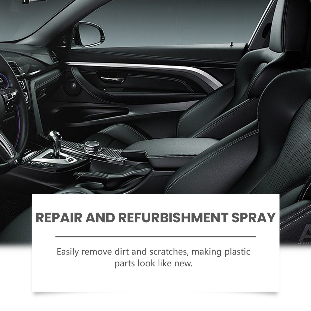 Automotive Plastic Restorer Spray for Faded Interior Trim