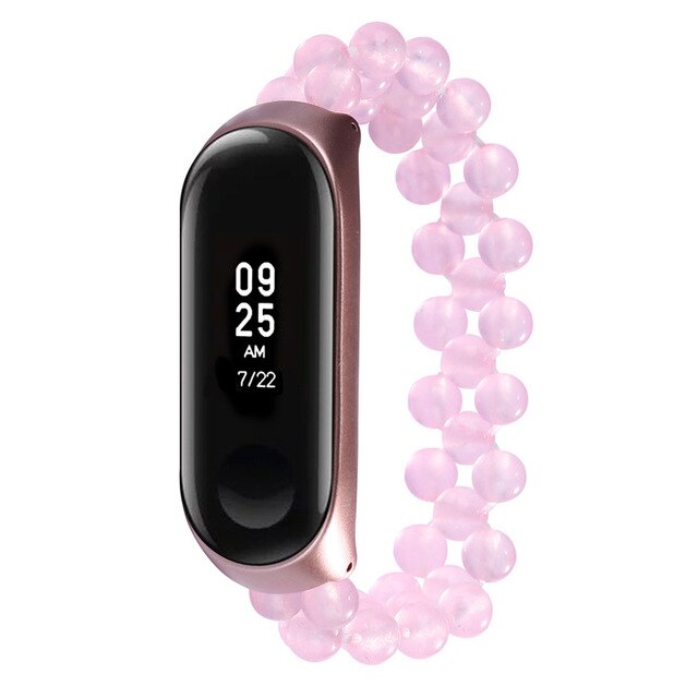 Beaded Stretch Strap for Mi Band 3 and 4 Fashion Look