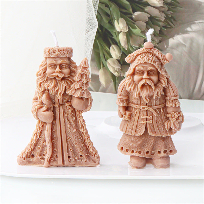 Christmas Gnome Candle Molds Set of 9 Silicone