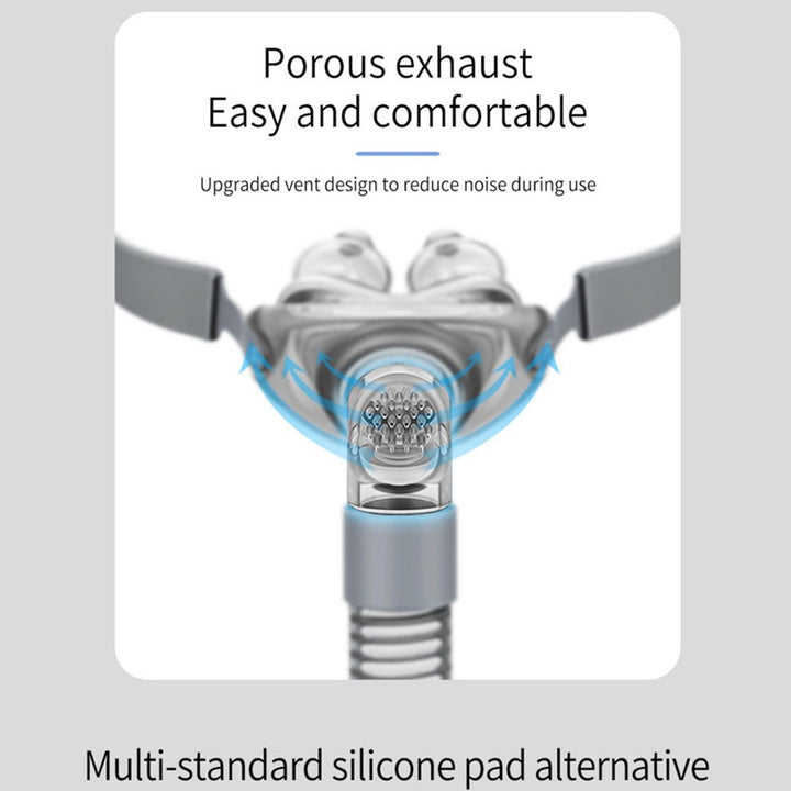 CPAP Nasal Pillow Mask — Quiet Sleep Therapy with Porous