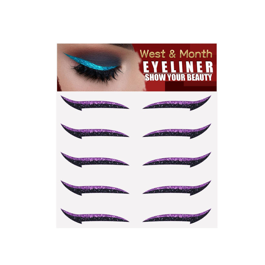 Self-Adhesive Glitter Eyeliner Wings for Bold Eyes