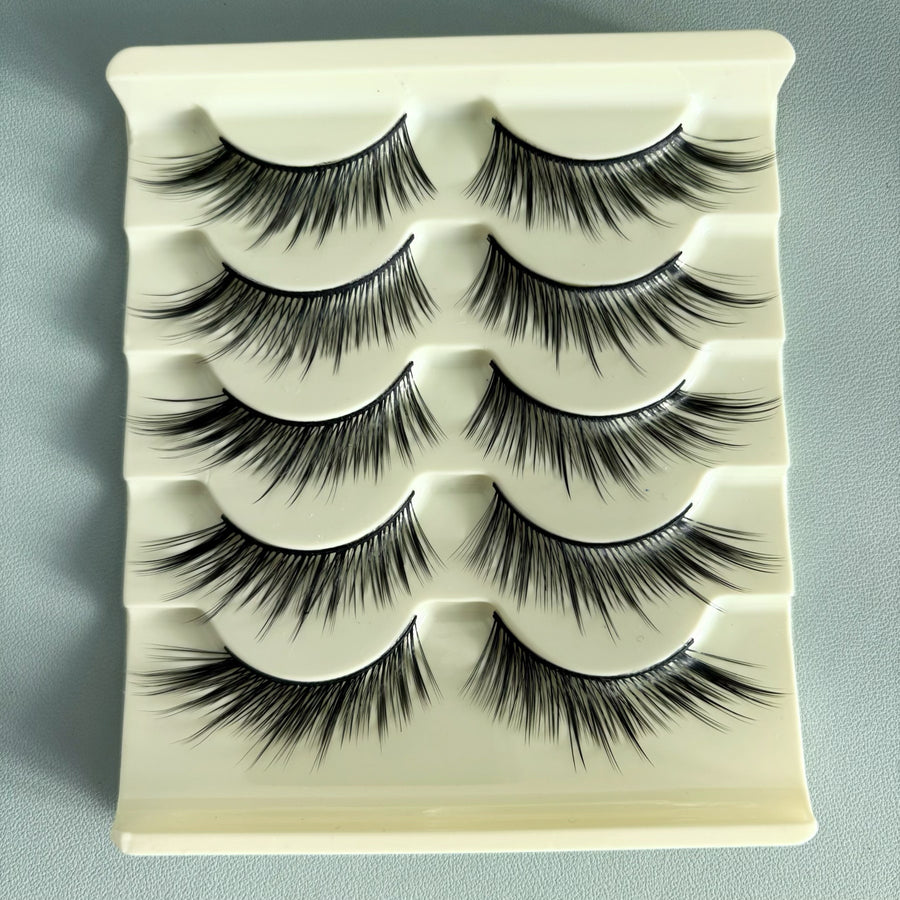 False Eyelashes for Bold, Bushy Cartoon-Style Eyes
