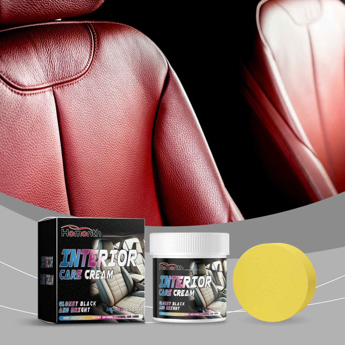 Car Leather Cleaner & Conditioner | Homonth Care Cream