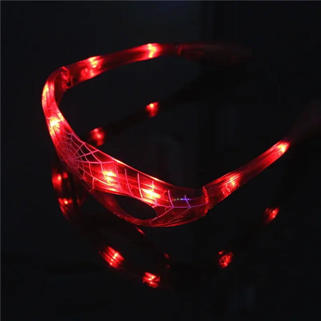 LED Spider-Man Inspired Glasses for Kids' Party Fun