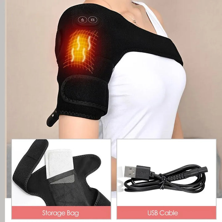 Shoulder & Knee Heated Massage Brace — Relief with Heat