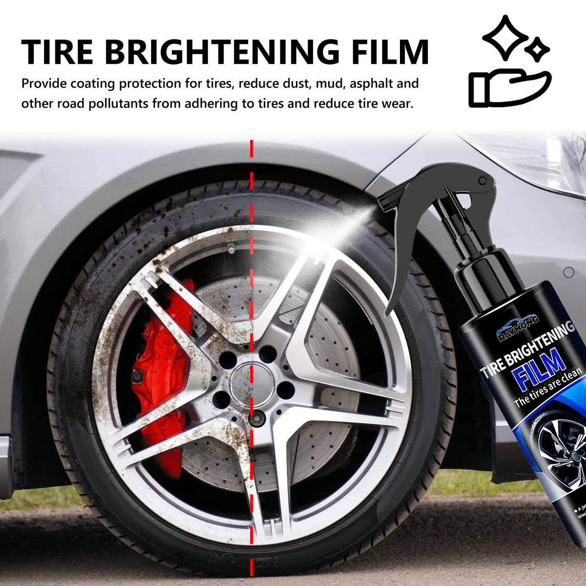 Tire Shine Spray — Darker, Cleaner-Looking Wheels