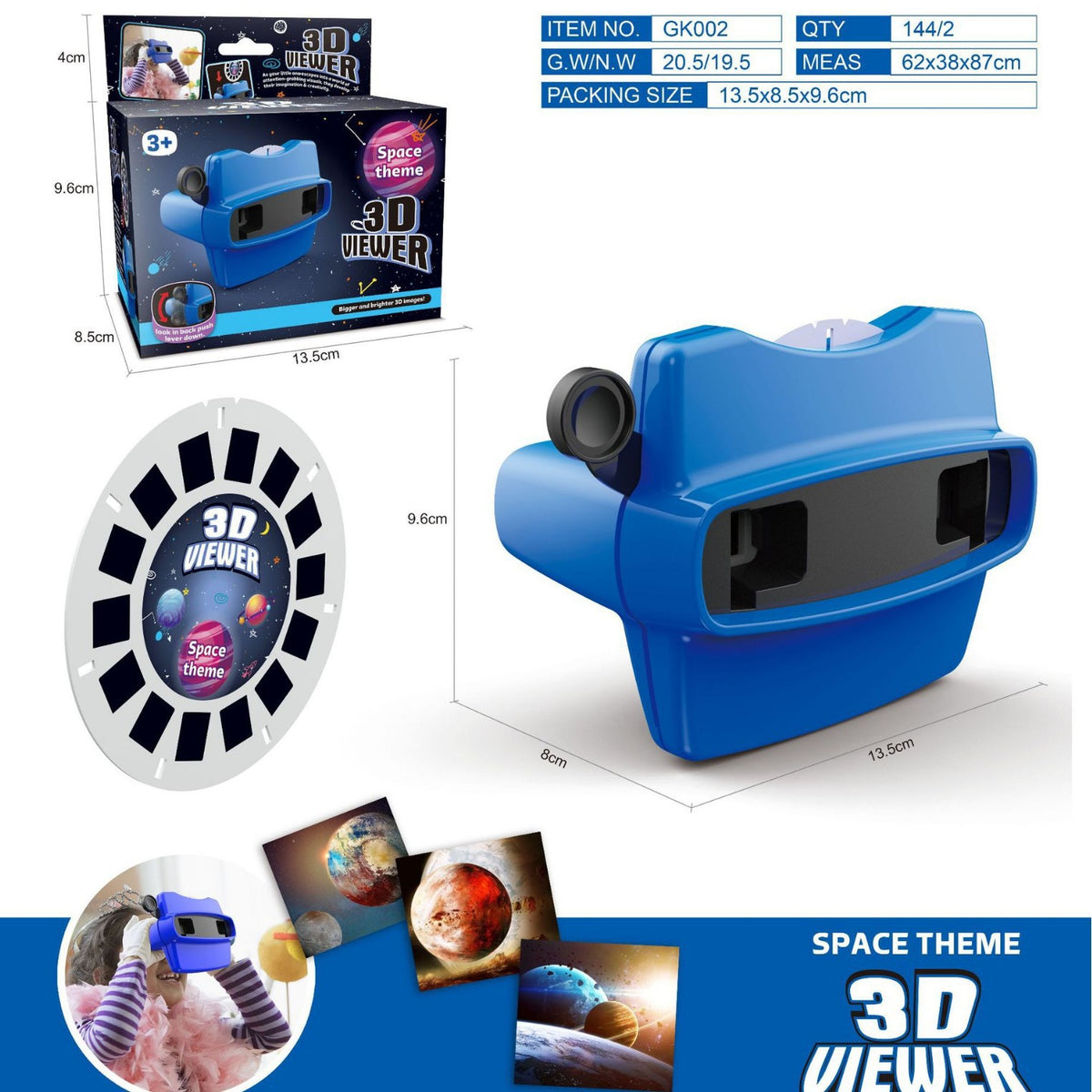 3D Animal Viewer Toy for Screen-Free Learning Play
