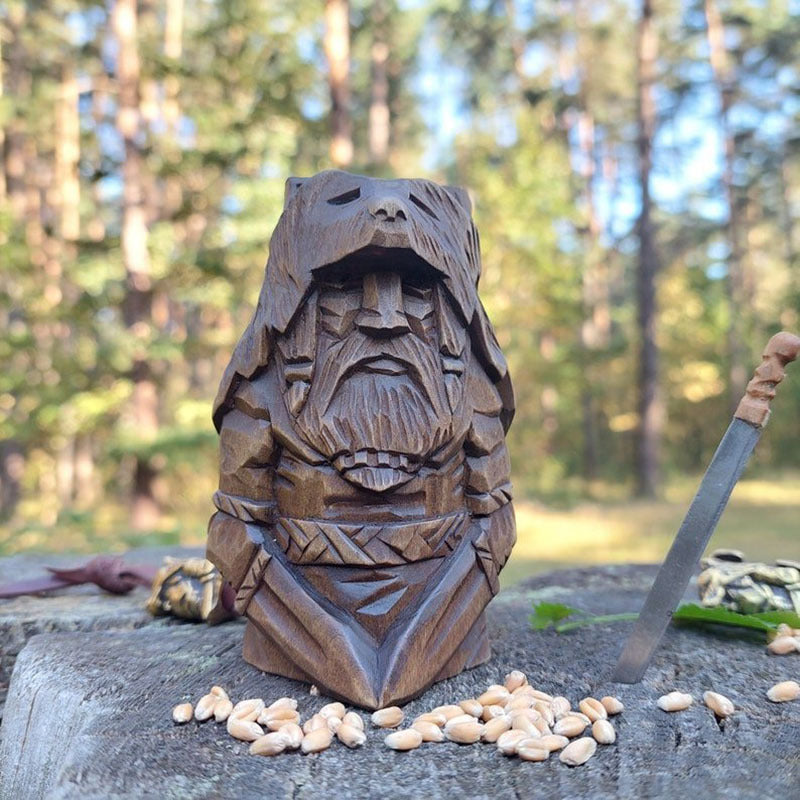 Norse God Figurines Set: Odin, Thor, Tyr & Ulfhednar