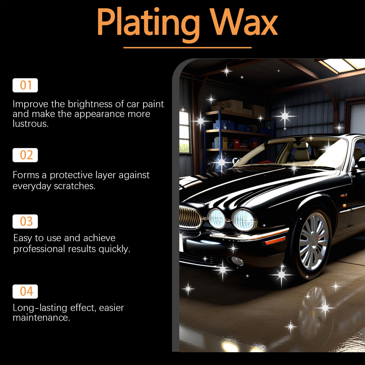 Car Polish Wax Kit for Scratch Repair & Deep Gloss