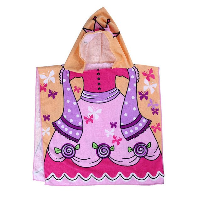 Kids Hooded Beach Towel for Quick-Dry Full Coverage