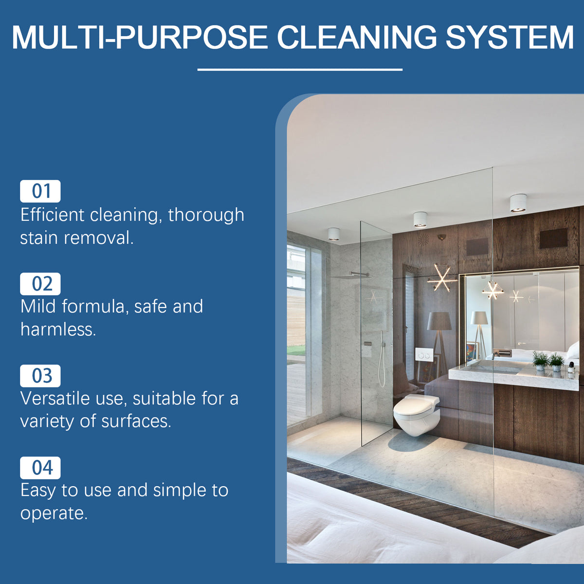 Multi-Surface Foam Cleaner for Kitchen and Bathroom Grime