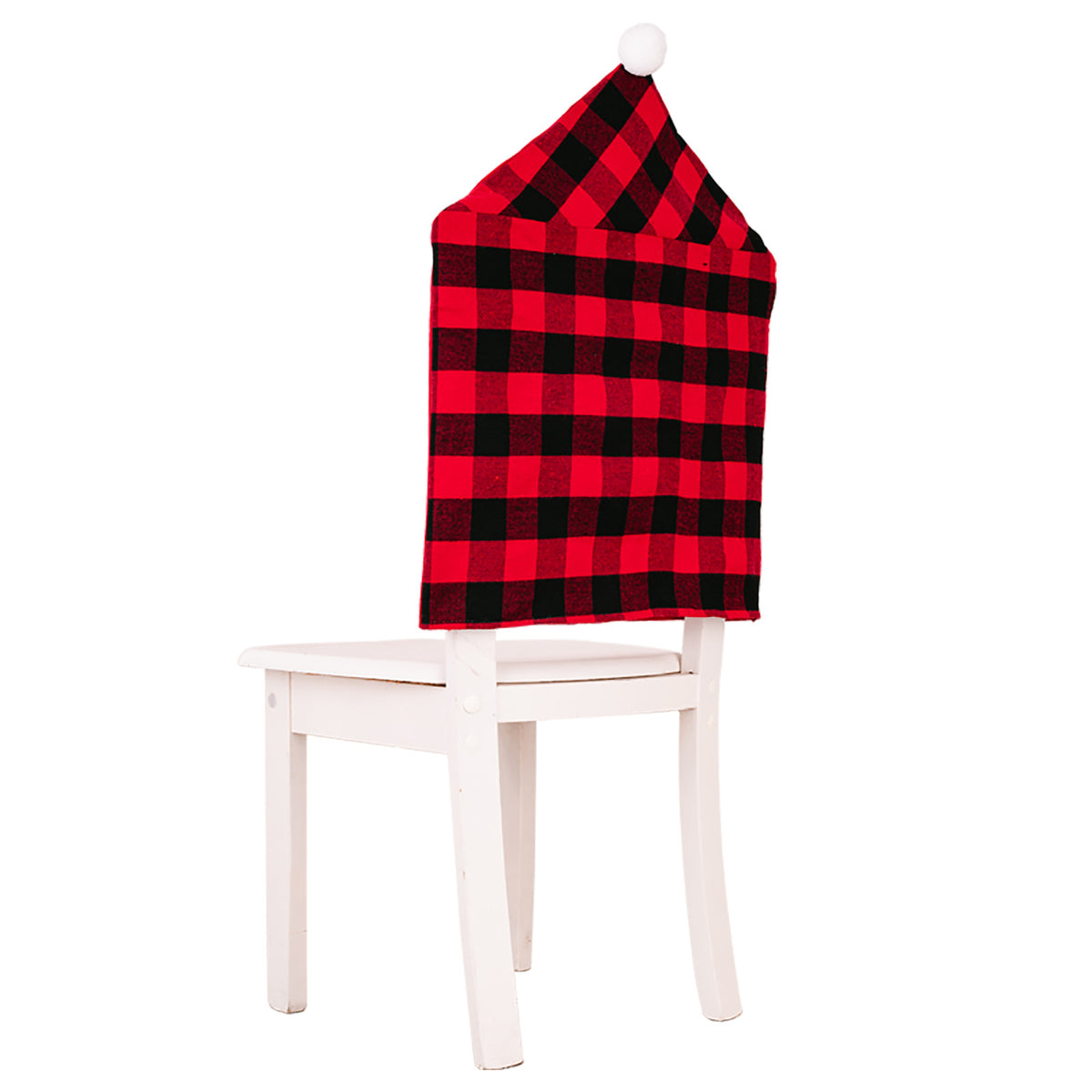 Christmas Chair Covers With Cozy Buffalo Plaid Decor