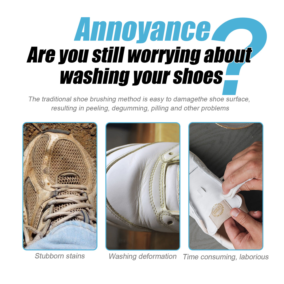Shoe Cleaning Spray for Whiter, Cleaner White Sneakers
