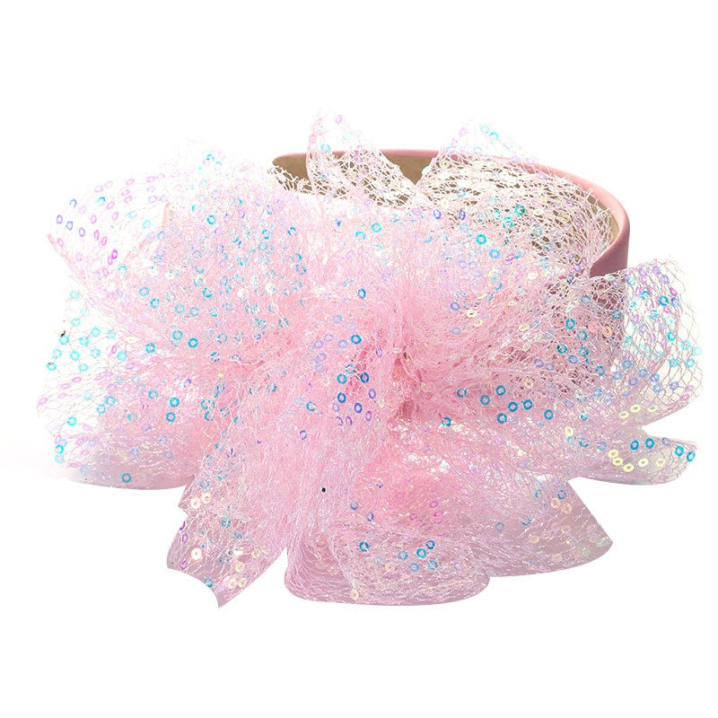 Sequin Flower Headband For Girls, Sparkling Style