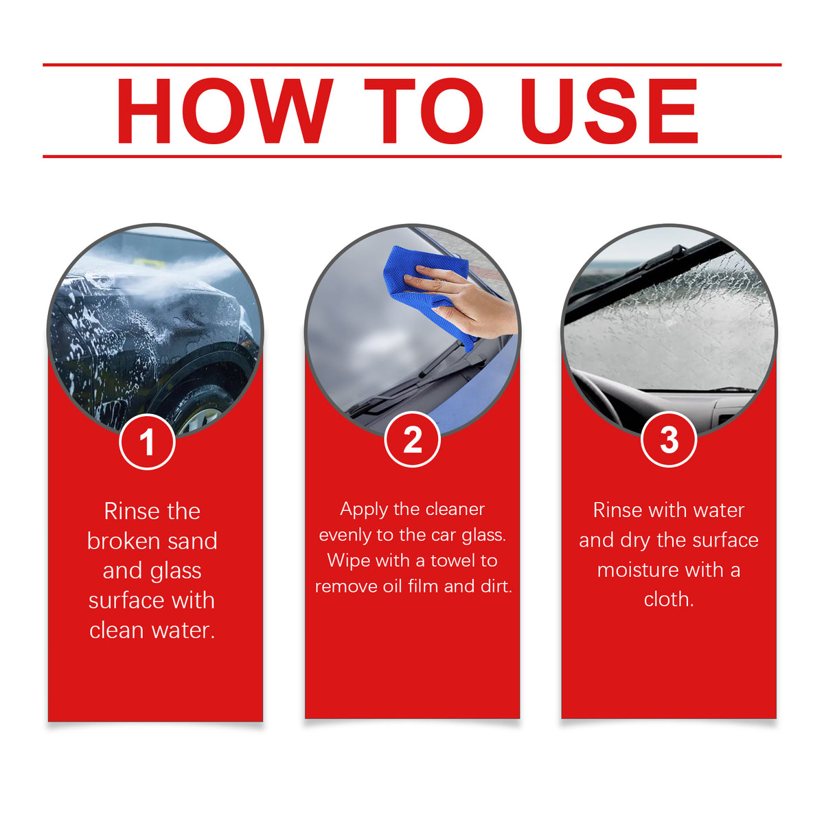 Automotive Glass Cleaner Cream for Clearer Driving Views