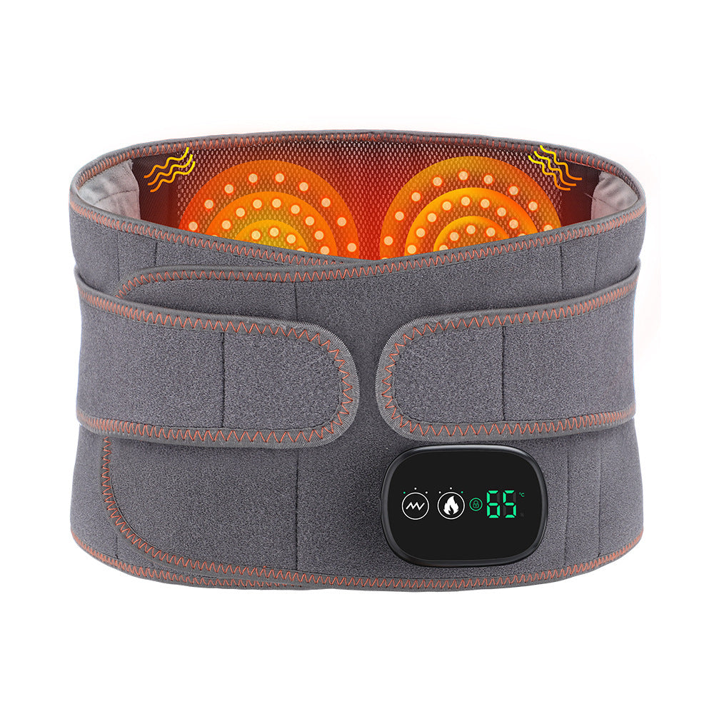 Adjustable Hot Compress Lumbar Massage Lower Back Brace Belt