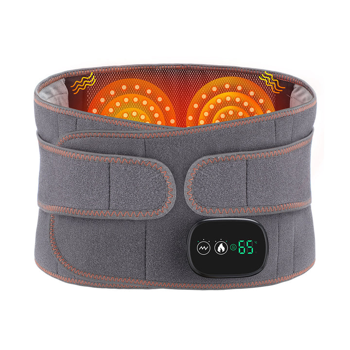 Adjustable Hot Compress Lumbar Massage Lower Back Brace Belt