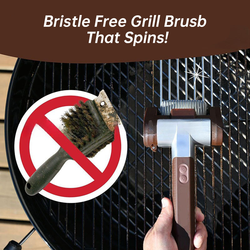 Electric Grill Brush, Rechargeable Powered Grate Cleaner