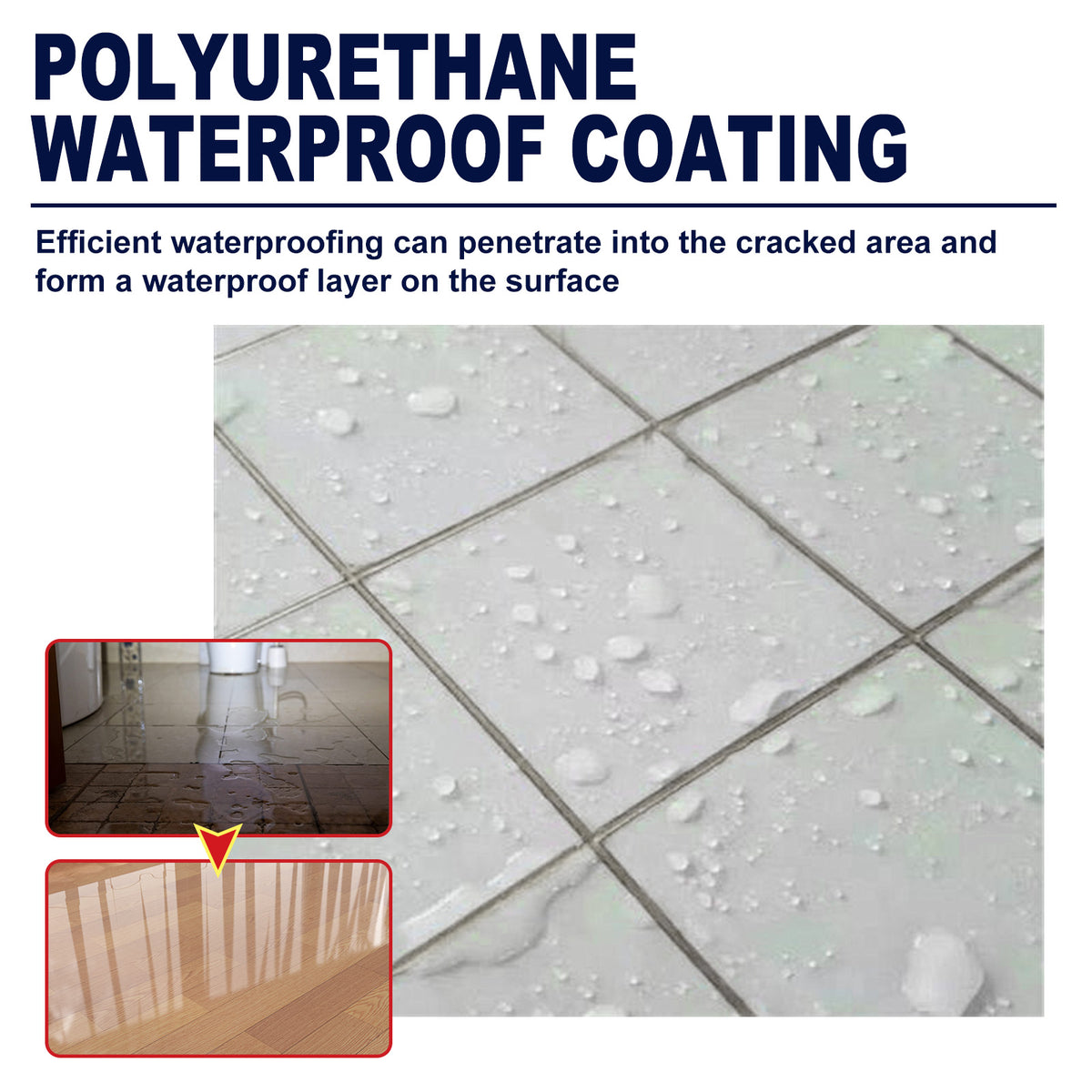 Waterproof Polyurethane Coating for Reliable Leak Sealing
