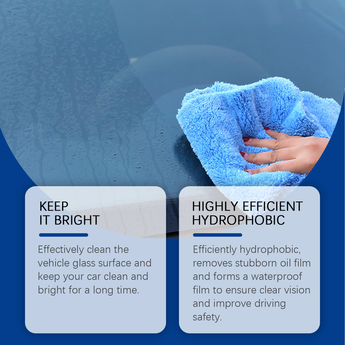 Windshield Cleaning Tablets for Clearer Rainy Drives