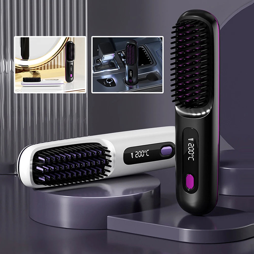Hair Straightening Comb for Smooth, Frizz-Free Style