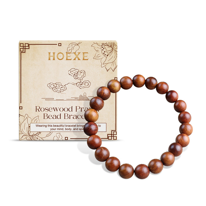 Rosewood Bracelet – Polished Beaded Everyday Style