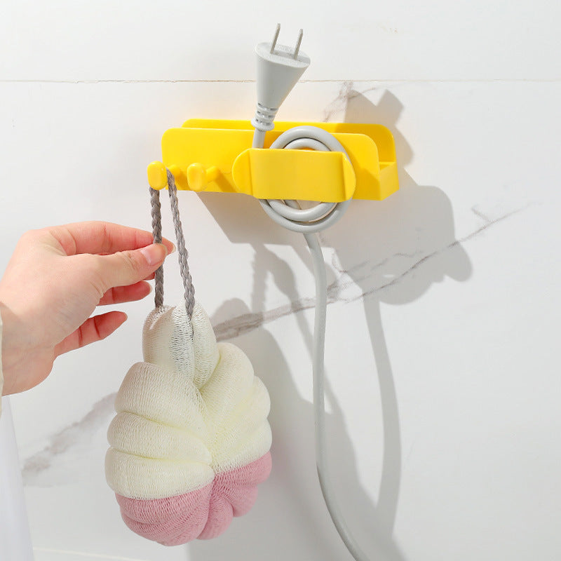 Punch-Free Wall Phone Charging Holder & Cable Organizer