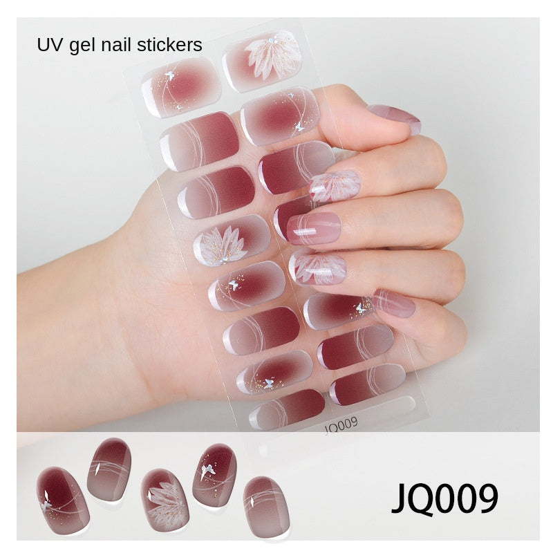 Semi-Cured UV Gel Nail Stickers — Salon Art in Seconds