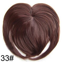 Clip In Bangs Synthetic — Blunt Fringe Hairpiece in 9+