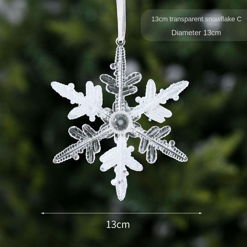 Acrylic Snowflake Ornaments for Frosted Tree Sparkle