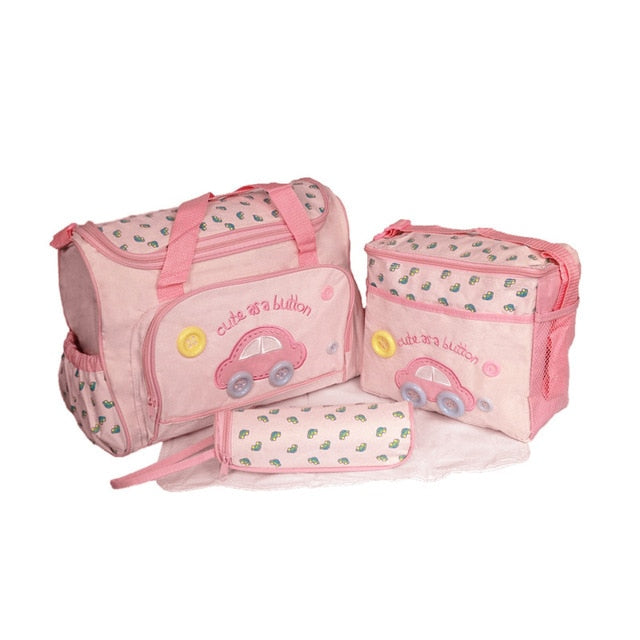 Baby Diaper Bag Set With Roomy, Organized Storage