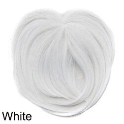 Clip In Bangs Synthetic — Blunt Fringe Hairpiece in 9+