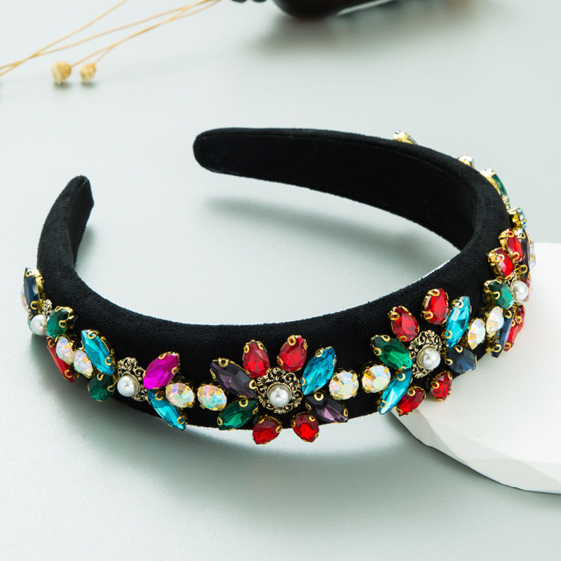 Crystal Flower Headband for Glamorous Occasion Style
