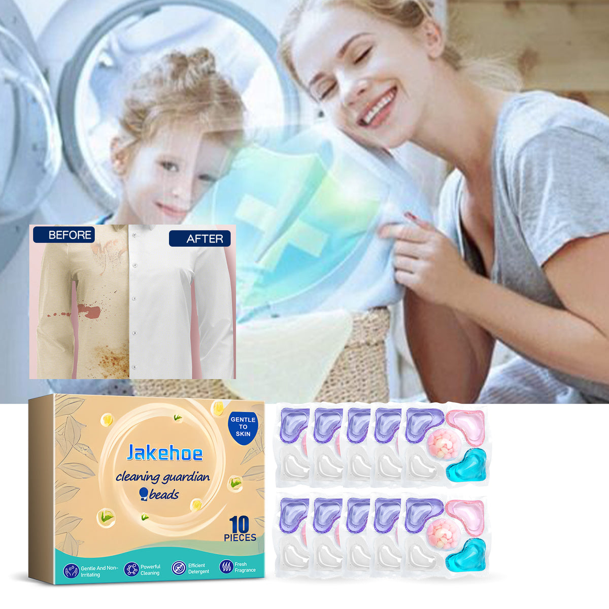 Laundry Cleaning Beads for Stains & Lasting Fragrance