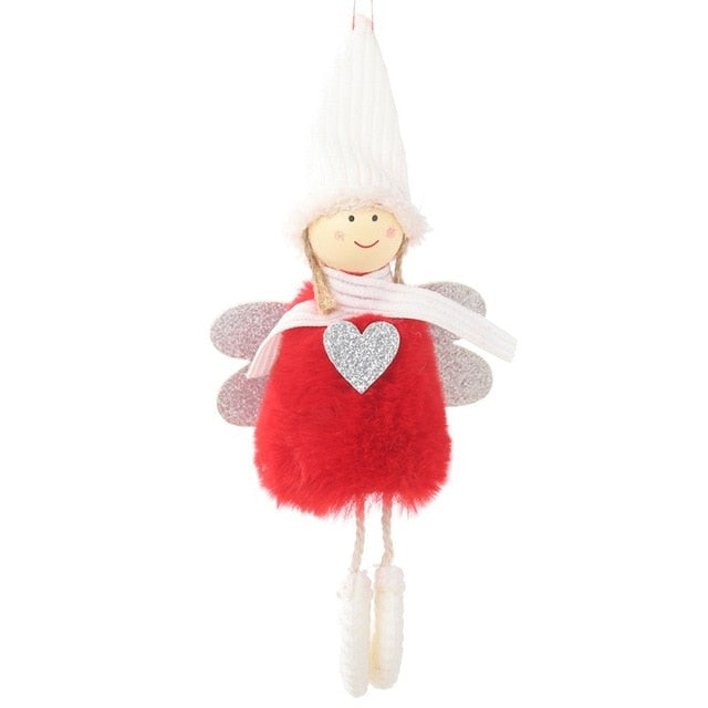 Plush Angel Christmas Ornaments For Cozy Tree Decor