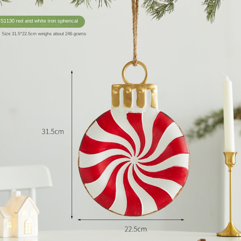 Christmas Metal Hanging Ornaments for Festive Charm