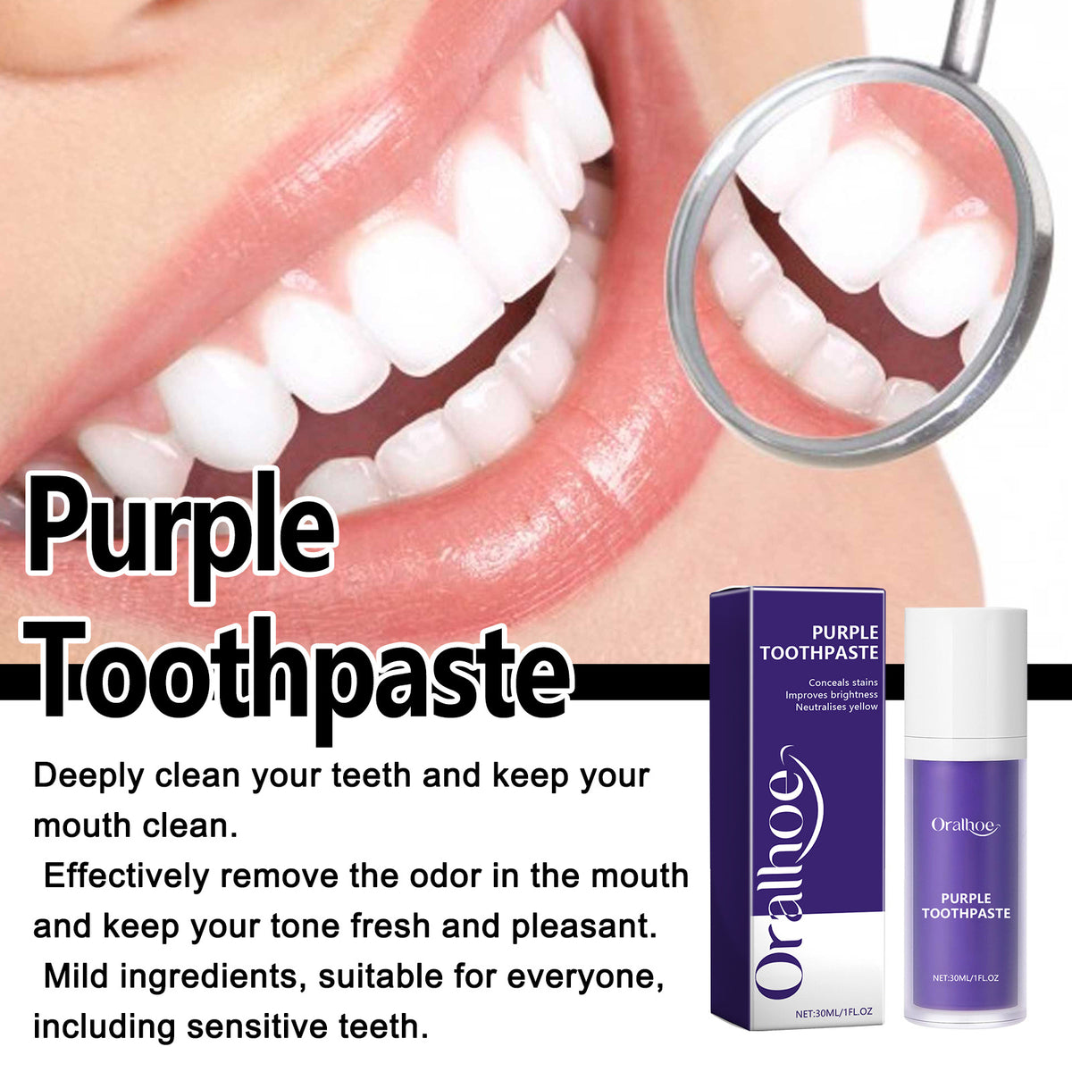 Purple Toothpaste for Brighter-Looking, Fresher Smiles