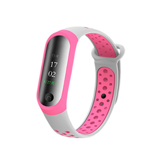 Xiaomi Mi Band 3 & 4 Sport Strap, Breathable Two-Tone