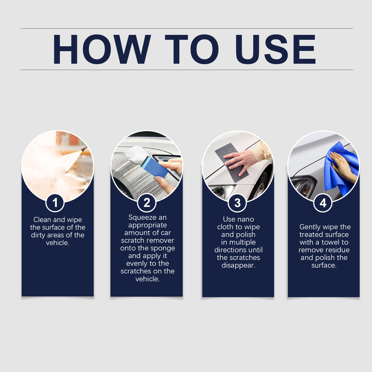 Car Scratch Repair Kit for Minor Paint Scuffs and Marks