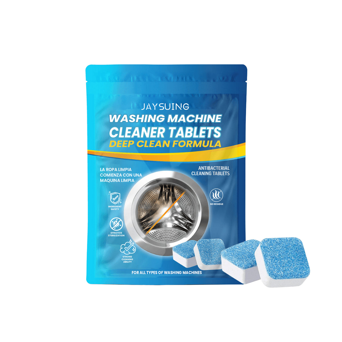 Washing Machine Cleaner Tablets for Deep Odor Control