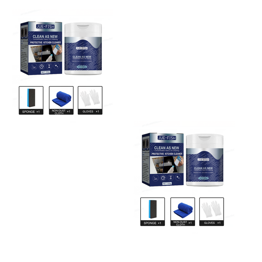 Kitchen Cleaning Powder Kit — Cuts Heavy Grease Fast