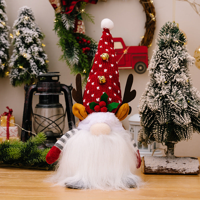 Christmas Gnome Decorations With Warm Glowing Beards